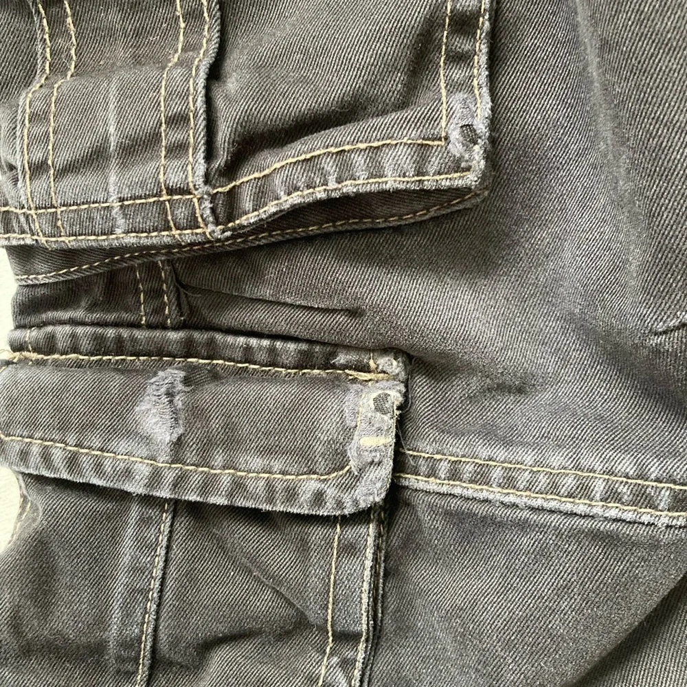 Boden Kids Pull On Black Cargo Denim Pants 3T 4T
